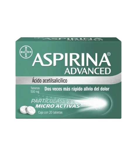 Aspirina ADVANCE 500mg 20 tabletas