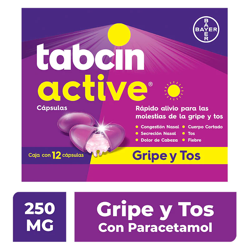 Tabcin Active 12 capsulas