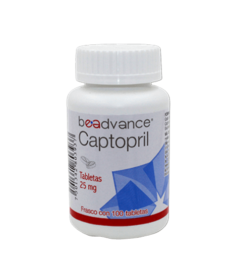 Captopril 100 tabletas 25 mg