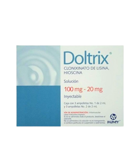 Doltrix 100 mg 20mg 3 ampolletas