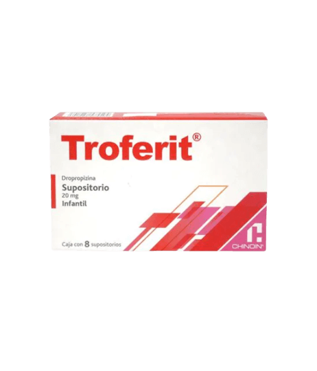 Troferit infantil 20 mg 8 supositorios