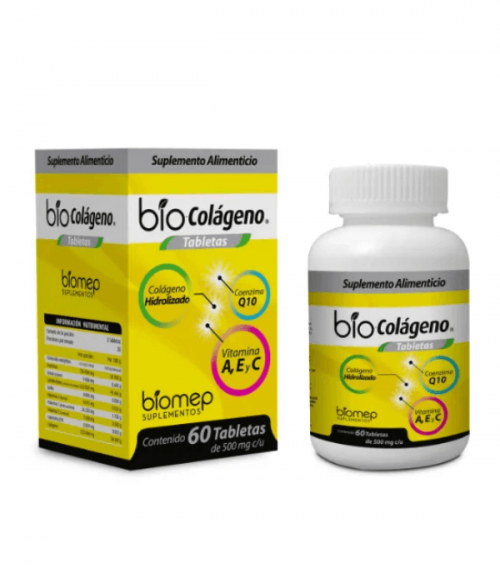 Bio Colágeno Hidrolizado 60 tabletas biomep