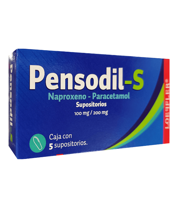 Pensodil-S 5 supositorios 200 mg